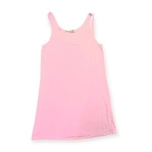 MICHAEL STARS Women’s Light Pink Racerback Tank Top One Size Style #2260